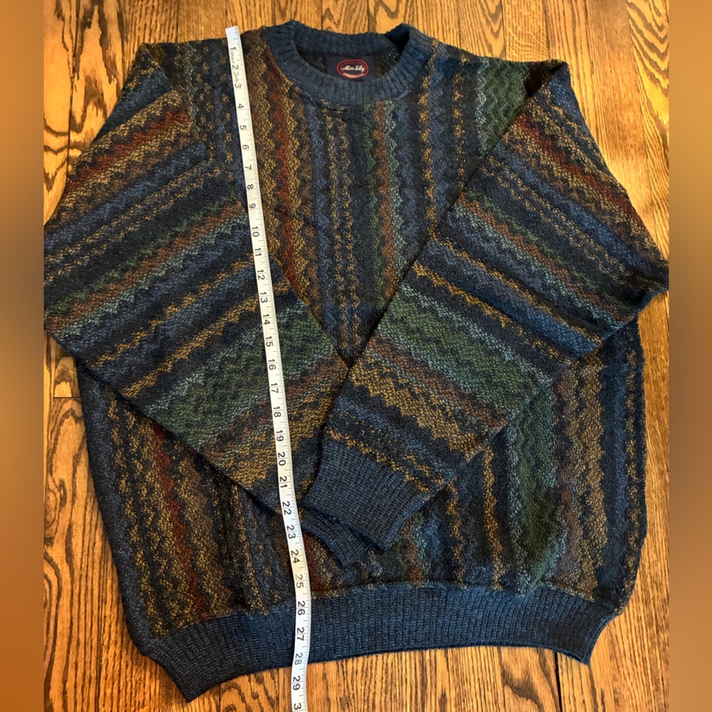 Allen Solly Rare Vintage Grandpa Cashmere & Wool Pullover Sweater size XL